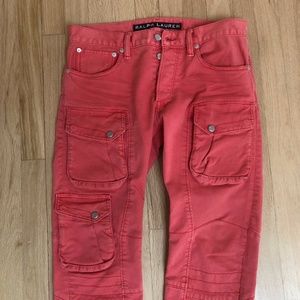 Ralph Lauren pants;  size 30/32; coral red